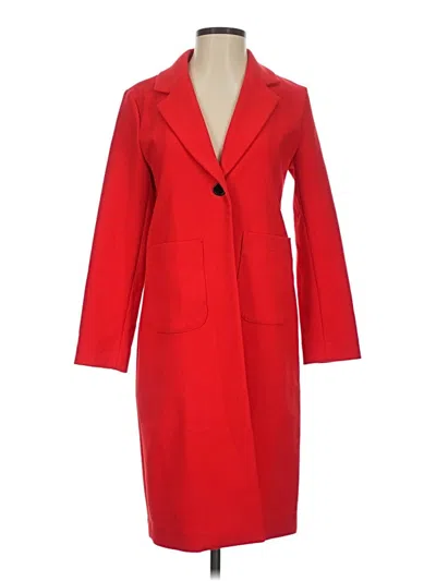 Pre-owned Express Coat In Red