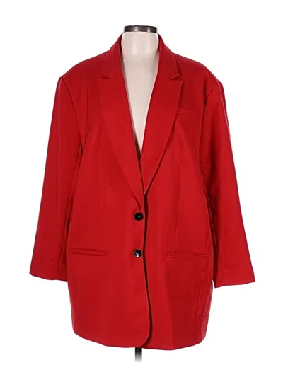 Pre-owned Express Coat In Red