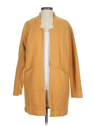 Pre-owned Express Coat In Yellow