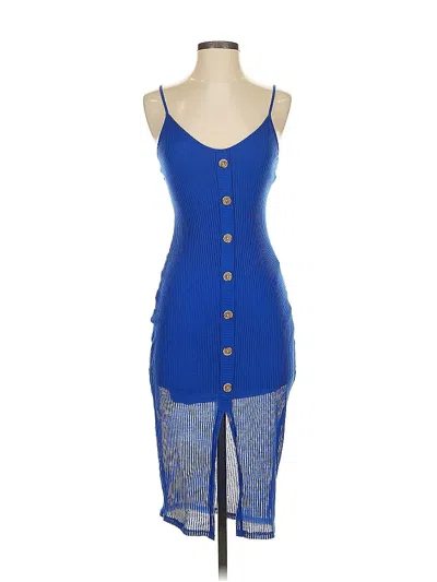 Pre-owned Express Cocktail Dress In Blue
