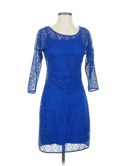 Pre-owned Express Cocktail Dress In Blue