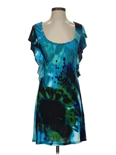 Pre-owned Express Cocktail Dress In Blue