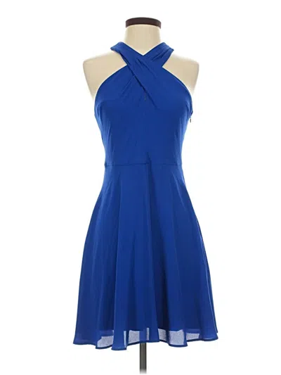 Pre-owned Express Cocktail Dress In Blue