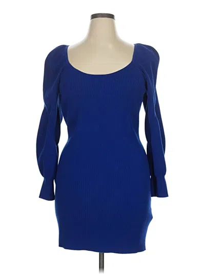 Pre-owned Express Cocktail Dress In Blue