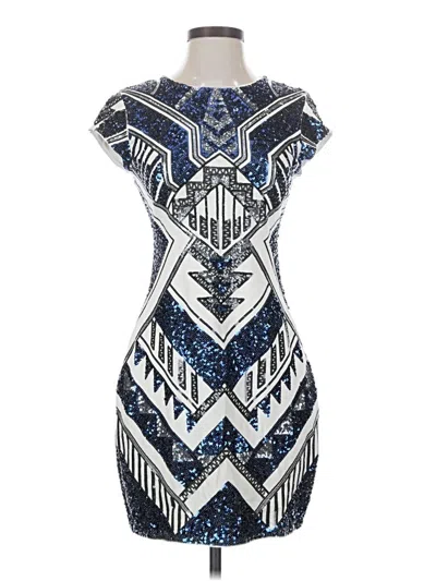Pre-owned Express Cocktail Dress In Blue