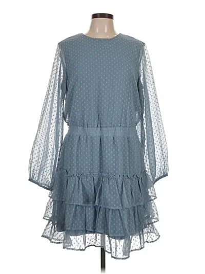 Pre-owned Express Cocktail Dress In Blue