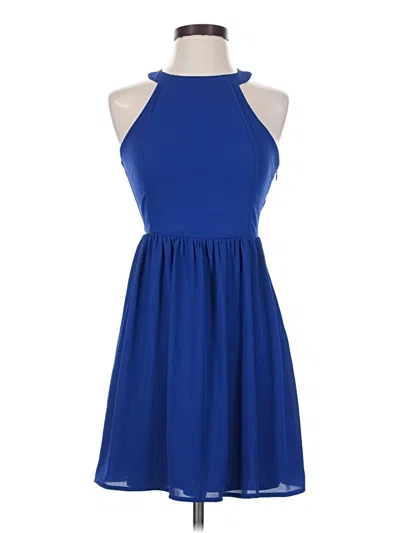 Pre-owned Express Cocktail Dress In Blue