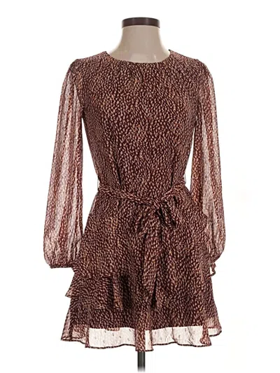 Pre-owned Express Cocktail Dress In Brown