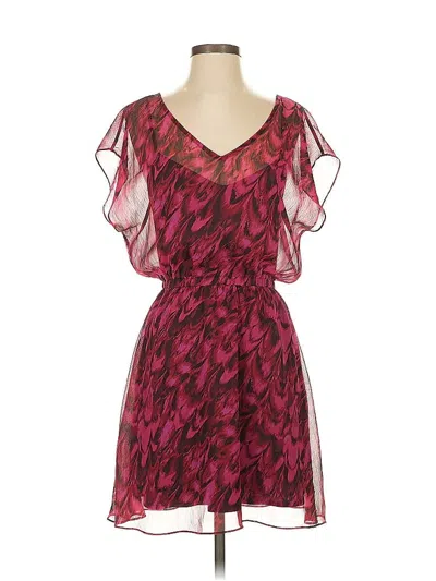 Pre-owned Express Cocktail Dress In Burgundy