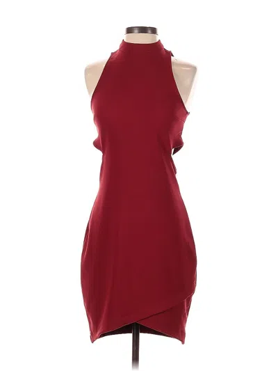 Pre-owned Express Cocktail Dress In Burgundy