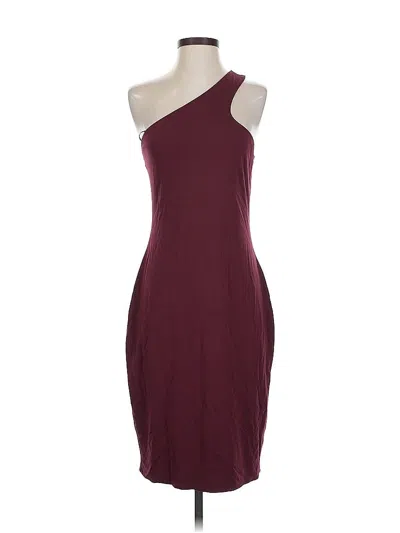 Pre-owned Express Cocktail Dress In Burgundy