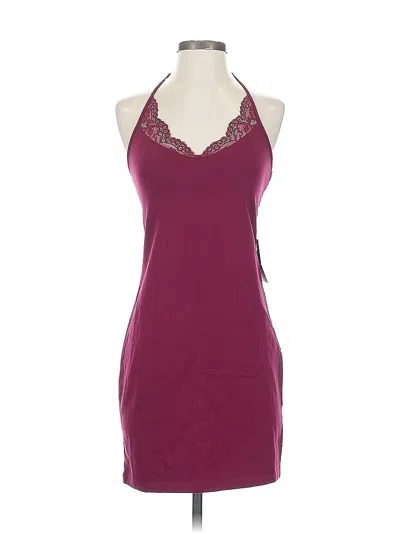 Pre-owned Express Cocktail Dress In Burgundy
