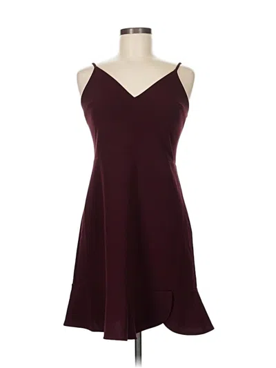 Pre-owned Express Cocktail Dress In Burgundy
