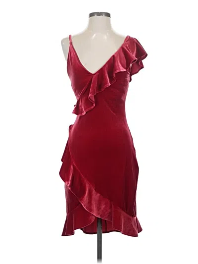 Pre-owned Express Cocktail Dress In Burgundy