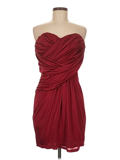 Pre-owned Express Cocktail Dress In Burgundy