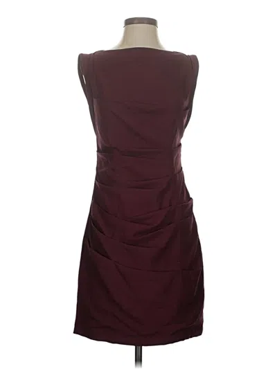 Pre-owned Express Cocktail Dress In Burgundy