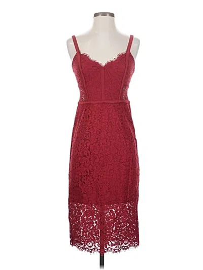 Pre-owned Express Cocktail Dress In Burgundy