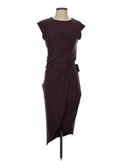Pre-owned Express Cocktail Dress In Burgundy