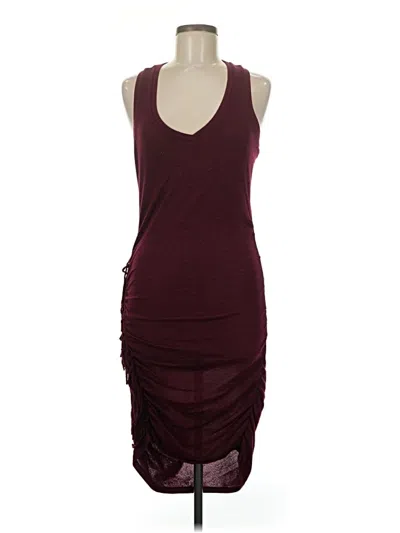 Pre-owned Express Cocktail Dress In Burgundy