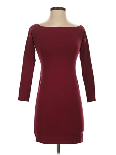Pre-owned Express Cocktail Dress In Burgundy