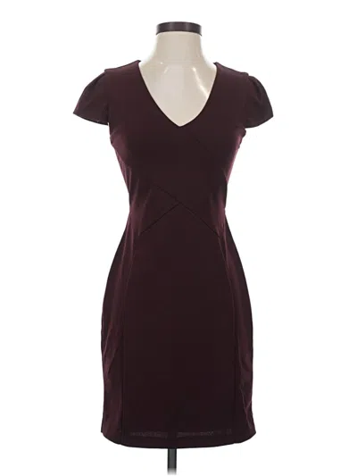 Pre-owned Express Cocktail Dress In Burgundy