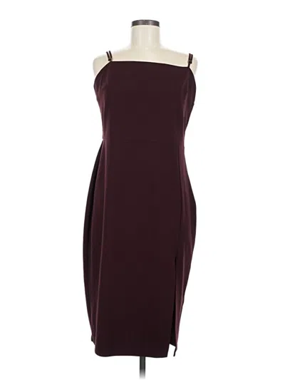 Pre-owned Express Cocktail Dress In Burgundy