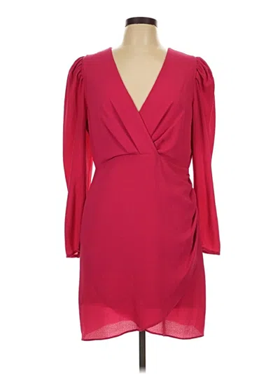 Pre-owned Express Cocktail Dress In Burgundy
