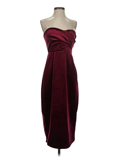 Express Cocktail Dress In Burgundy