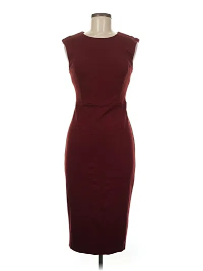 Pre-owned Express Cocktail Dress In Burgundy