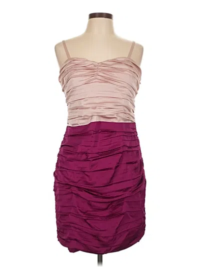 Pre-owned Express Cocktail Dress In Burgundy