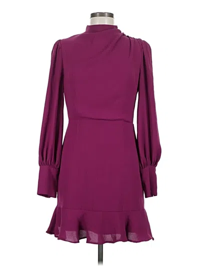 Pre-owned Express Cocktail Dress In Burgundy