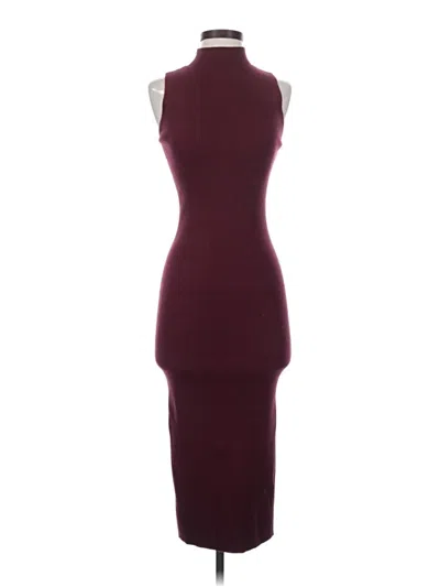 Pre-owned Express Cocktail Dress In Burgundy