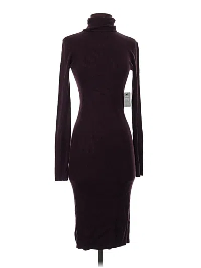 Pre-owned Express Cocktail Dress In Burgundy