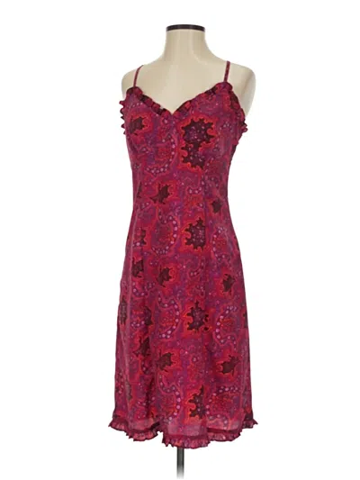 Pre-owned Express Cocktail Dress In Burgundy