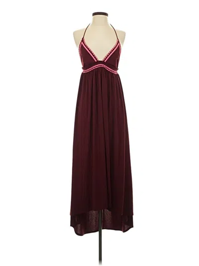 Pre-owned Express Cocktail Dress In Burgundy