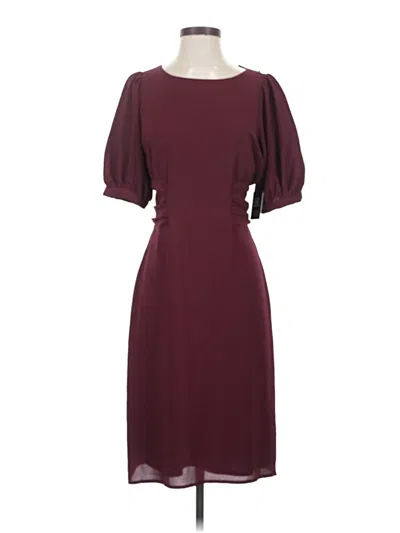 Pre-owned Express Cocktail Dress In Burgundy