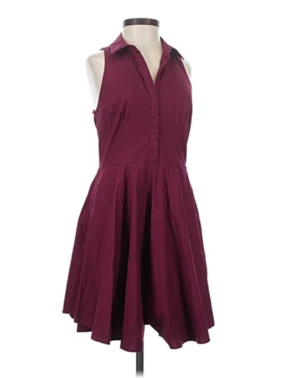 Pre-owned Express Cocktail Dress In Burgundy
