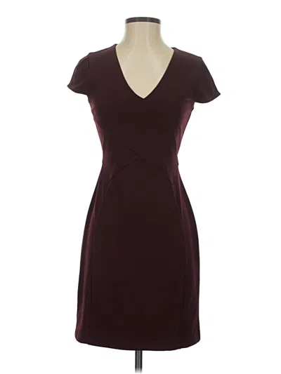 Pre-owned Express Cocktail Dress In Burgundy