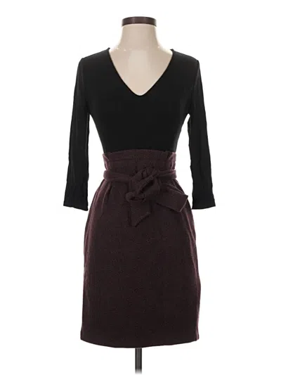 Pre-owned Express Cocktail Dress In Burgundy