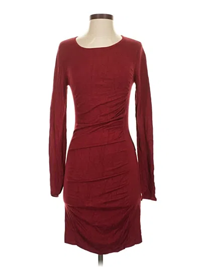 Pre-owned Express Cocktail Dress In Burgundy