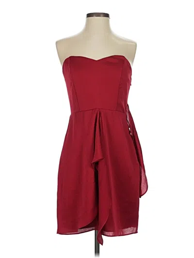 Pre-owned Express Cocktail Dress In Burgundy