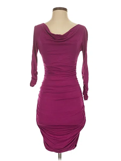 Pre-owned Express Cocktail Dress In Burgundy