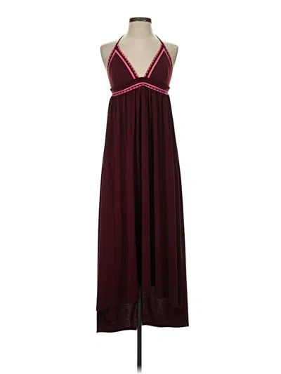 Pre-owned Express Cocktail Dress In Burgundy