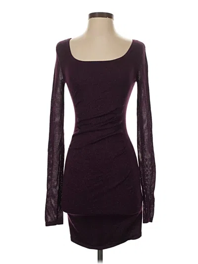 Pre-owned Express Cocktail Dress In Burgundy
