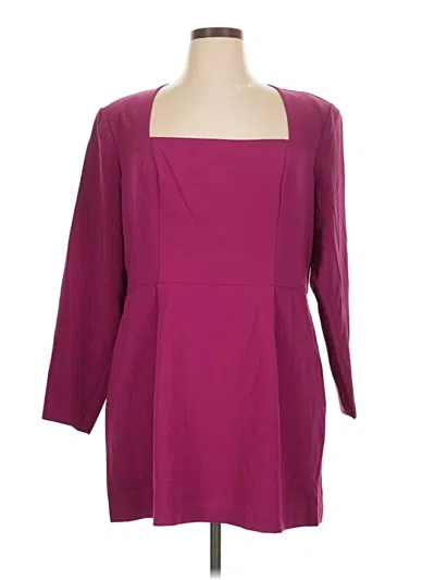 Pre-owned Express Cocktail Dress In Burgundy