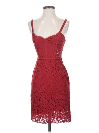 Pre-owned Express Cocktail Dress In Burgundy