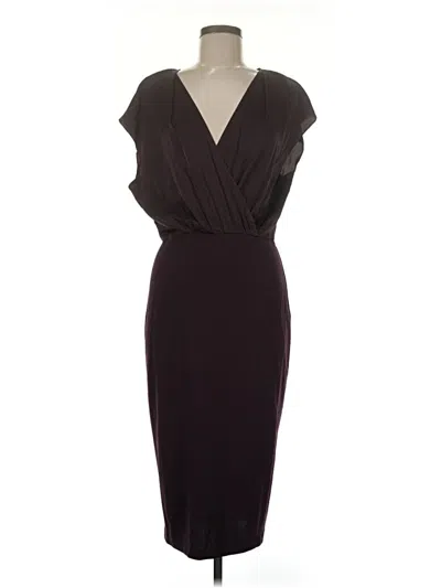 Pre-owned Express Cocktail Dress In Burgundy
