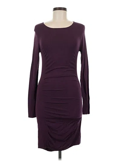 Pre-owned Express Cocktail Dress In Burgundy