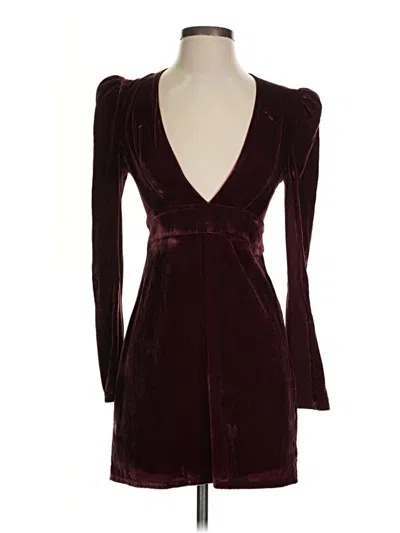 Pre-owned Express Cocktail Dress In Burgundy