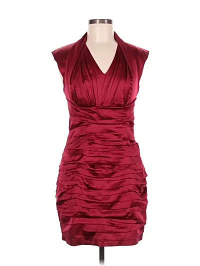 Pre-owned Express Cocktail Dress In Burgundy